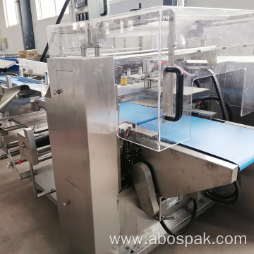 Automatic Down Paper Pizza Bread Pillow Packaging Machine